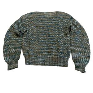 Vintage 80s LePret Chunky Knit Balloon Sleeve Sweater M